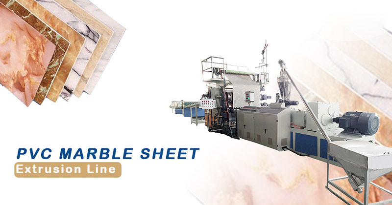 220V 380V Wood Plastic Composite Extrusion Line PVC Marble Artificial Stone Production Line
