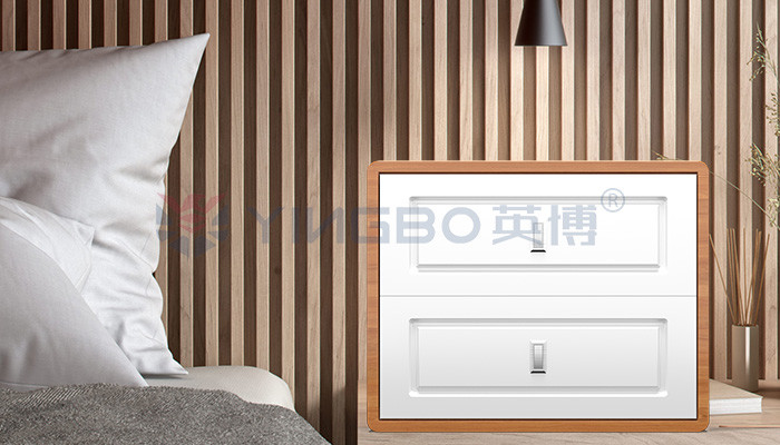 Dual Alarm Simple Design Smart Box Safe Bedside Table Thickened Bolts