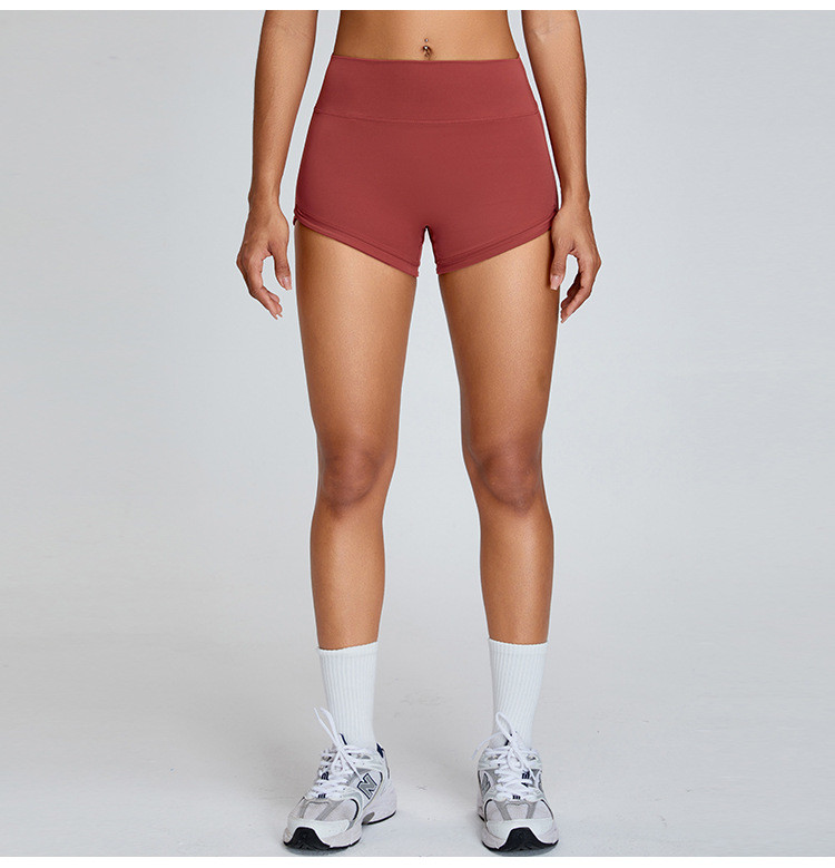 NUDE PEACH HIP LIFT YOGA PANTS WOMEN'S ABDOMINAL YOGA SHORTS THREE-POINT TIGHT FITNESS PANTS RUNNING PANTS