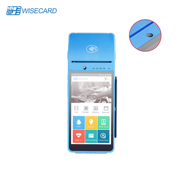 FBI Fingerprint 4G GPRS Handheld Mobile Android 7.0 Smart POS Terminal With Built-In Receipt