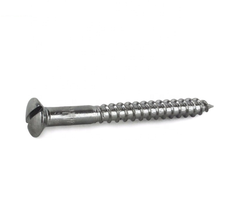 Slotted Raised Countersunk Oval Head Wood Screws BS1210 DIN95 Customized