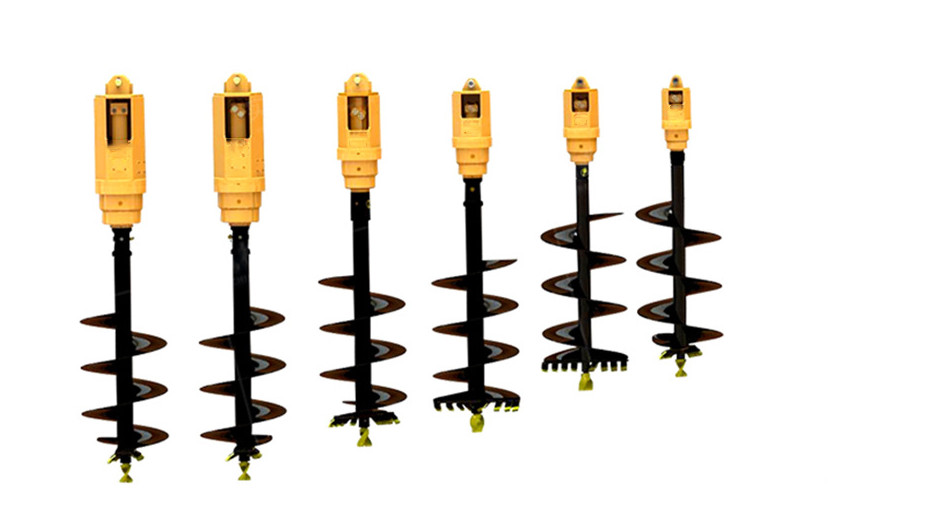 Drilling 300mm Excavator Earth Auger 50000Nm Digger Drill Attachment