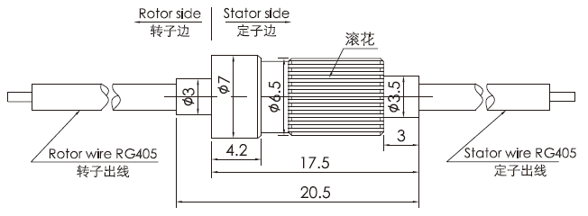 hf0103-07 series HF0103-07 sEries Rf Rotary Joint Slip Ring slip ring Drawing 