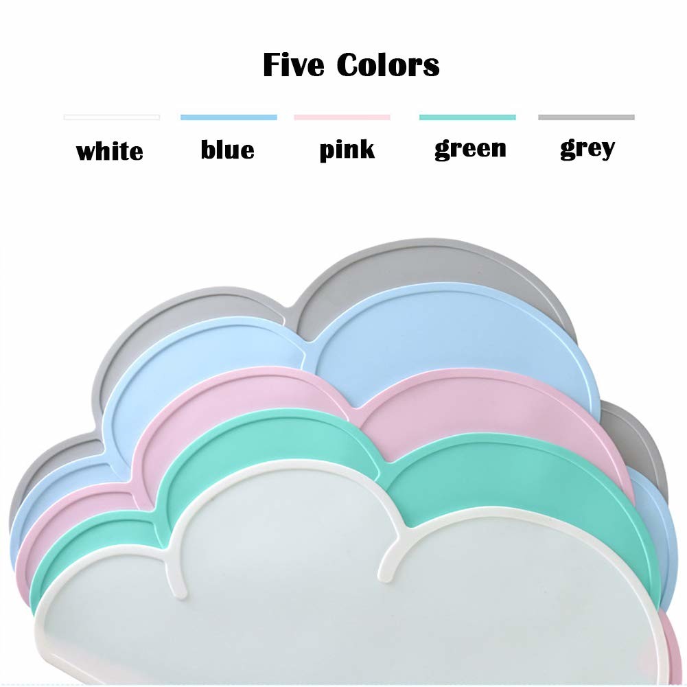 Silicone Pet Feeding Food Mat Dog Cat Placemat Mat With Raised Edge Anti-Slip Waterproof Pet Bowl Mats Pet Food Tray