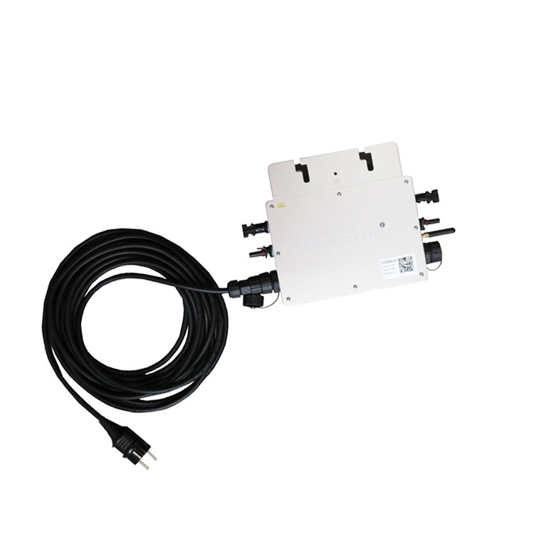 Silver WVC 600 Micro Inverter Aluminum Alloy IP65 Grid Connected Inverter