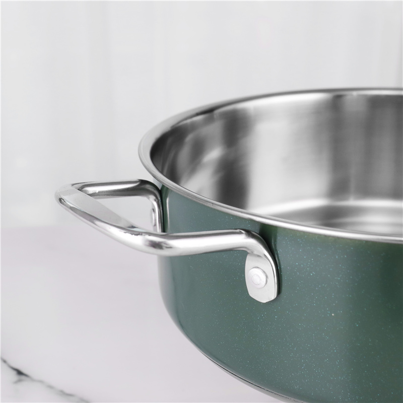 Home Kitchen Stainless Steel Cookware Set 3pcs With Lid