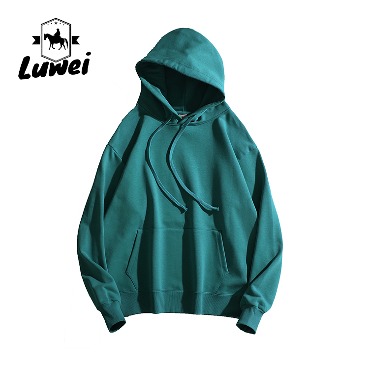 Moletons Cotton Sweatshirt Oversize Custom Gym Bulk Felpa Sports Premium Plain White Heavyweight Streetwear Hoodie