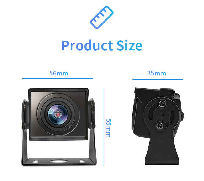 General Bus Reverse Parking Camera ABS HD Car Camera Truck Blind Area Rear View Starlight Car Monitoring