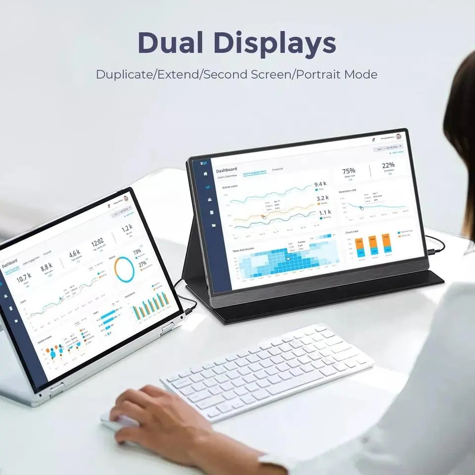 Super Usb C External Monitor Portable 15.6 Inch Uhd 3840x2400 Ads Hdr Display For Iphone Pc Computer