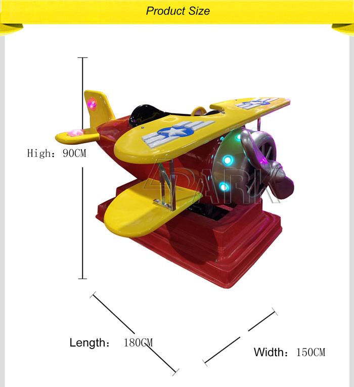 Propeller Big Plane coin amusement game machine for kid Amusement Park Products