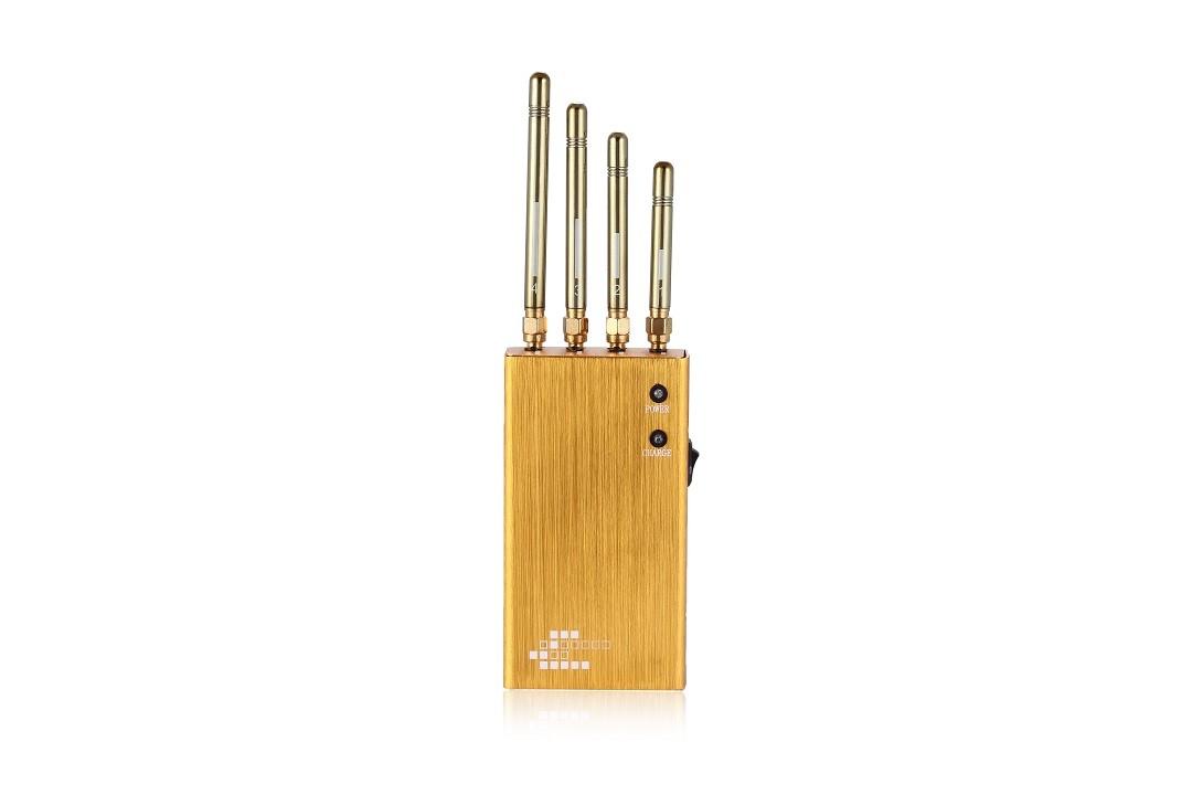 4 Antennas GPS Signal Jammer 2500mAh Portable Indoor WIFI Mobile Phone