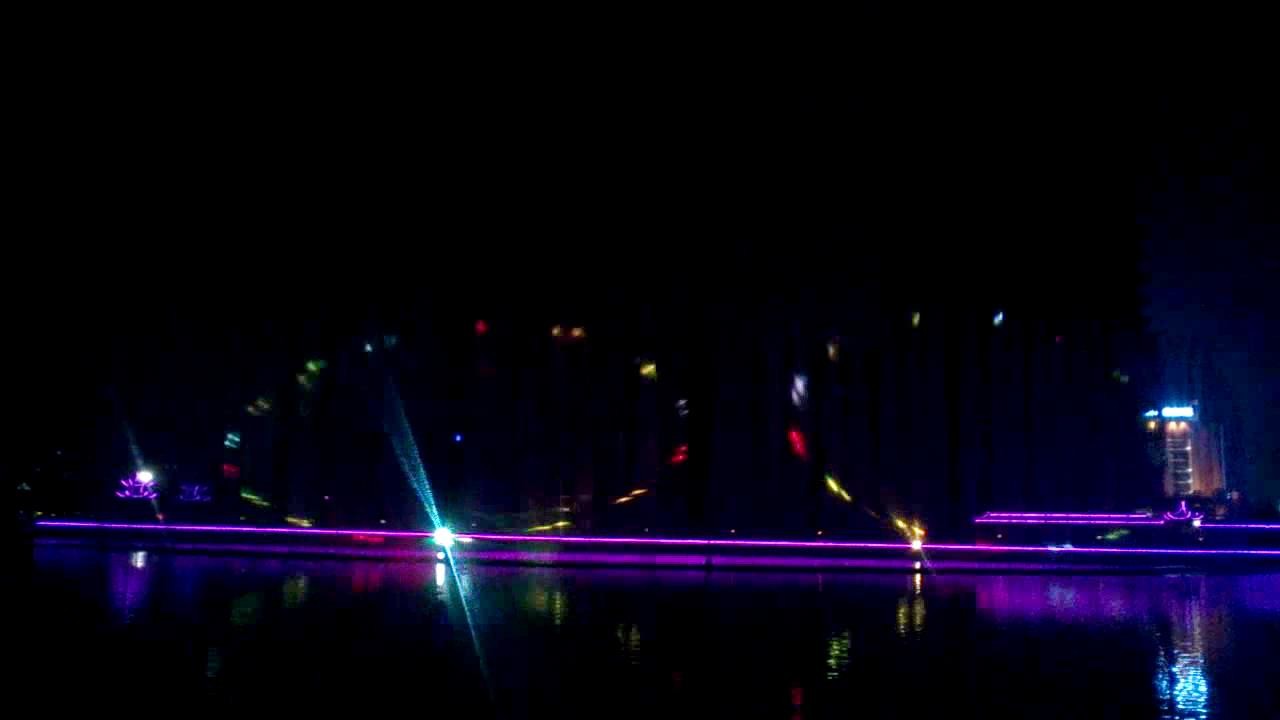 Decorative Water Laser Show , Digital Laser Light Show System On Water Fountain