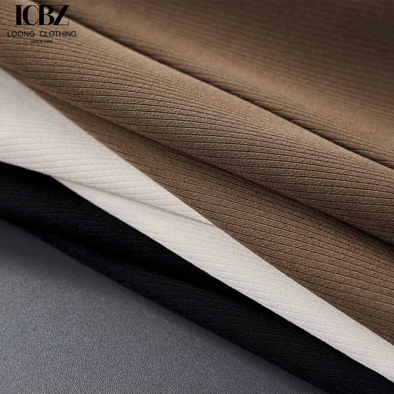 Business Formal Fit Men's Trousers in Knitted Weaving Method with Anti-Wrinkle Design