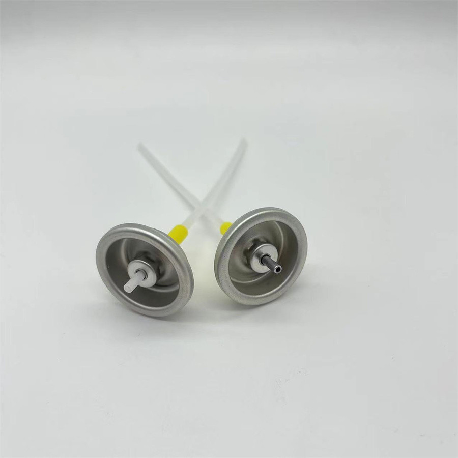 Aluminum Button Actuator Metered Aerosol Valve for Gasket Sealing