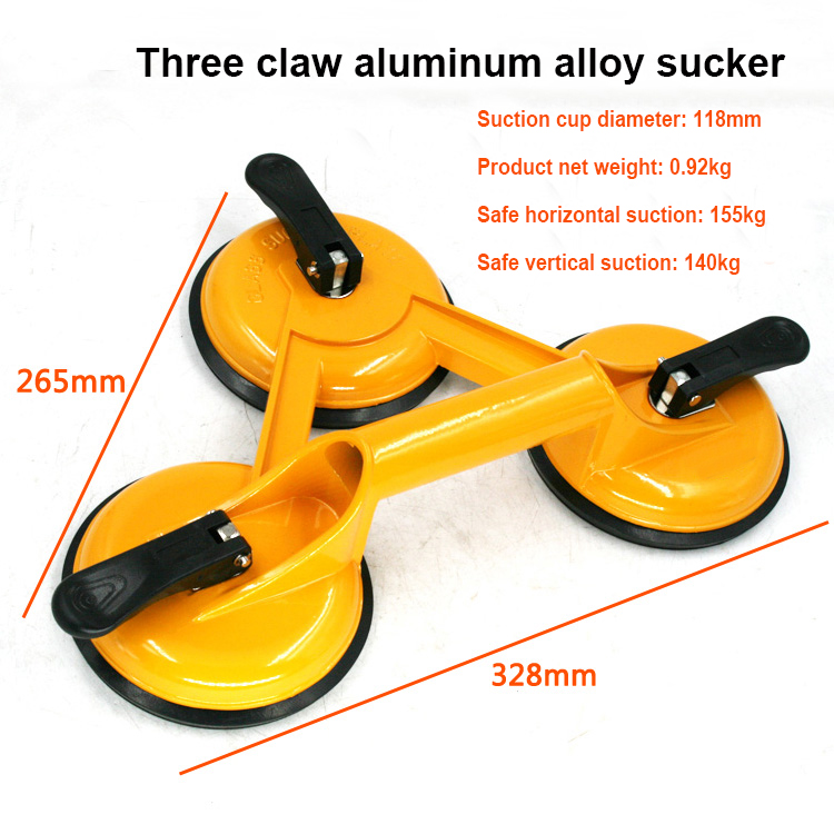 Single Claw Plastic / Aluminum Heavy Duty Glass Vacuum Suction sucker Tools for Tile Ceramic Glass Installation