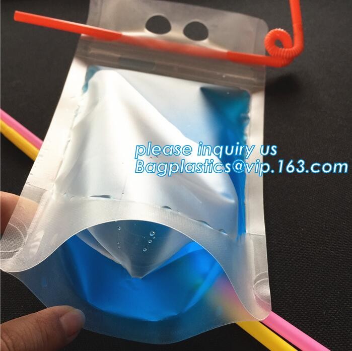Custom Reusable Juice Food Packaging Plastic Bag Alcohol Drink Wine Spout Pouch Bag,liquid spout pouch/wine drink juice