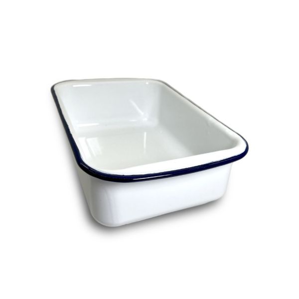 Enamel Bakeware Division Plate Enamel Rectangle Carbon Steel Baking Pan Cake Pan