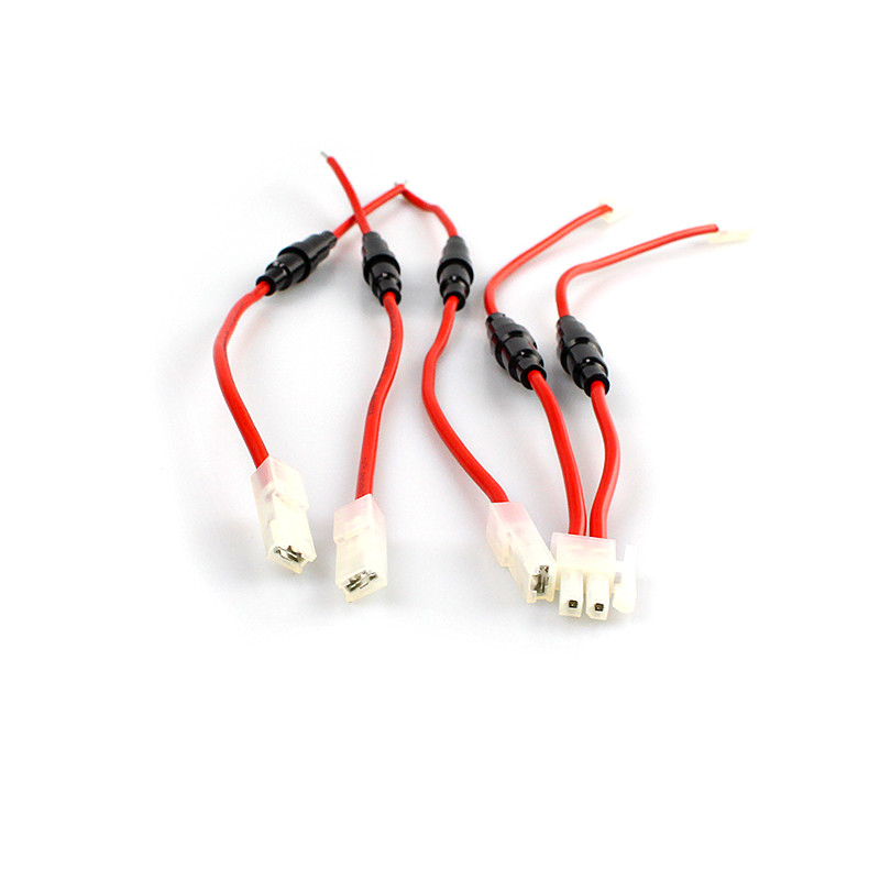 Fuse Tube Terminals Wire Red Wire Black Screw Type Inline Tube Tubing Fuse Holder For Glass Fuses