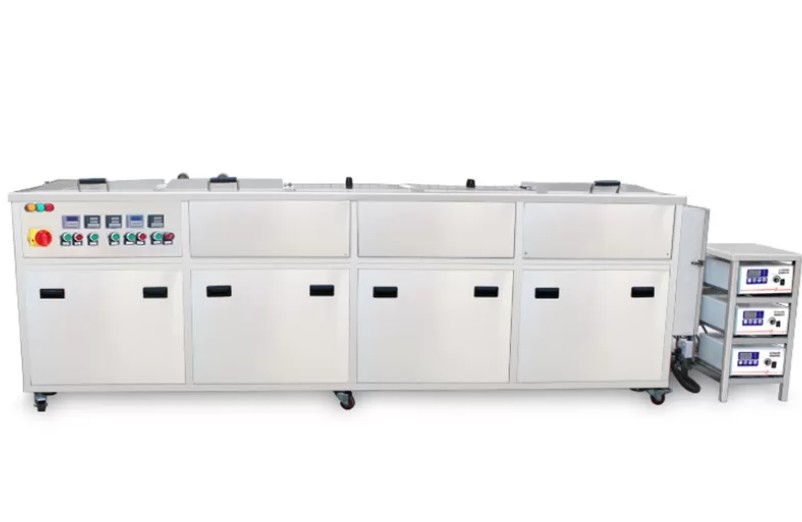 5 Soak Tanks Industrial Ultrasonic Cleaning Machine 264L Capacity with Filtration and Multi-Function