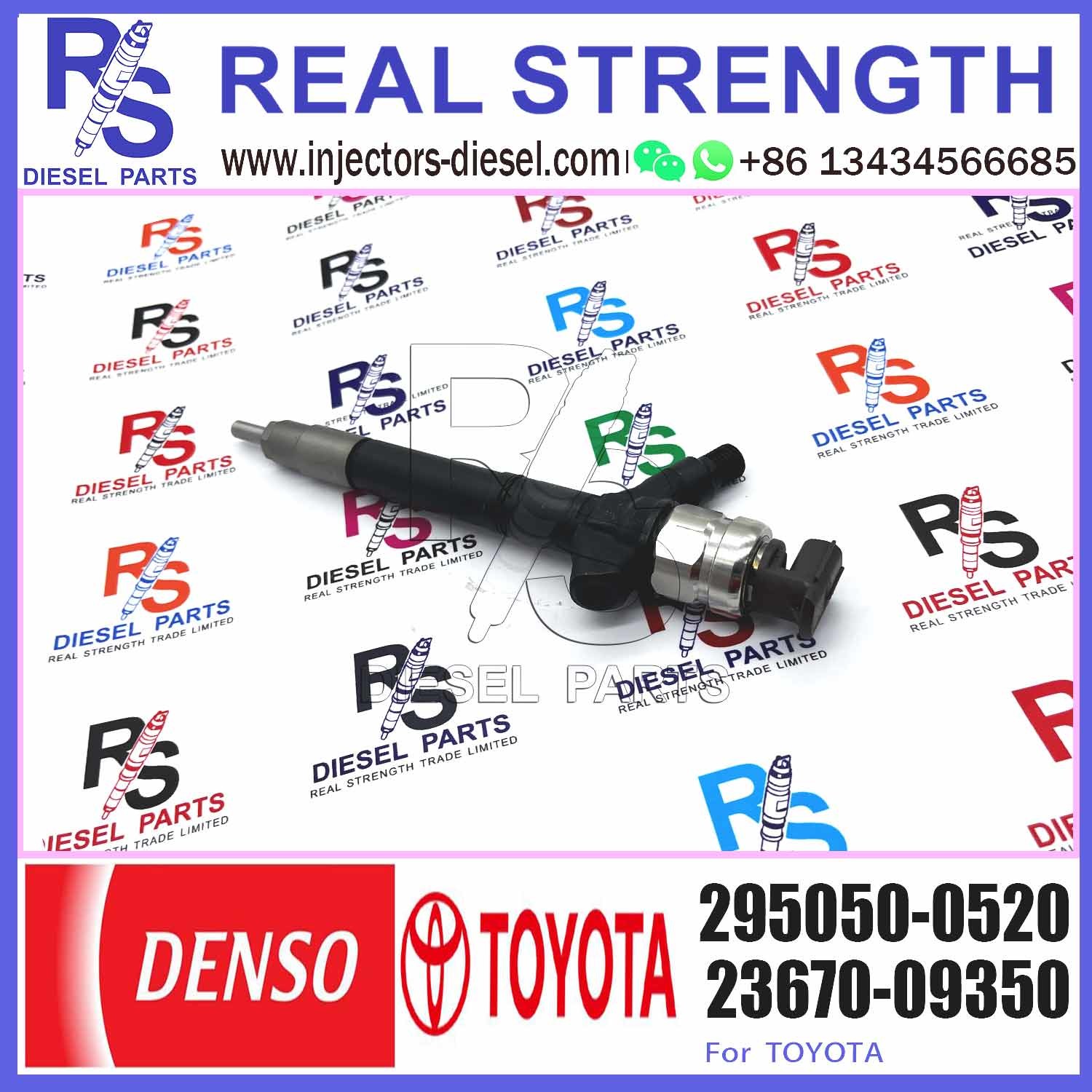 295050-0520,23670-0L090,23670-09350 high quality common rail injector for 295050-0520,2367009350,236700L090