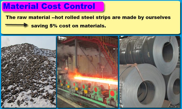Galvanized steel/gi rectangular hollow section weight/carbon steel pipe price