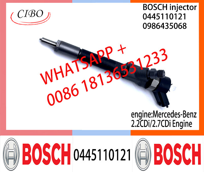 BOSCH Common Rail fuel Injector 0445110121 0986435051 0986435052 A6130700987 0986435067 for Mercedes-Benz 2.2CDi/2.7CDi