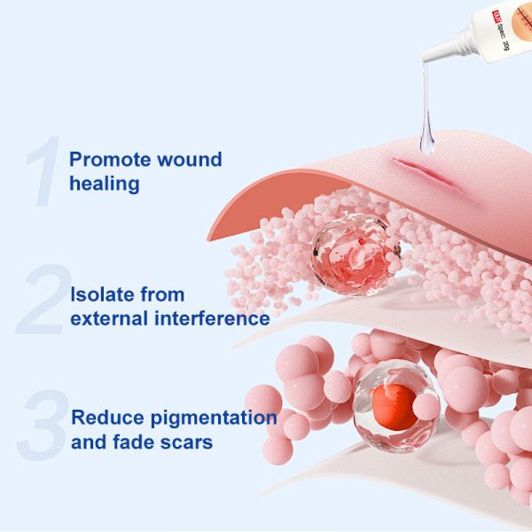 Scar repair cream, continued use will prevent scarring.