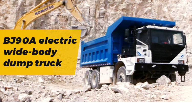 Environmental Protection Electric Mining Dump Truck 90t Energy Efficiently