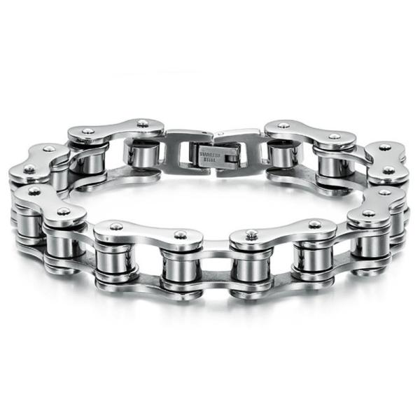 Fashion Jewellery Men Charm 316L Stainless Steel Bracelet, Locomotive chain