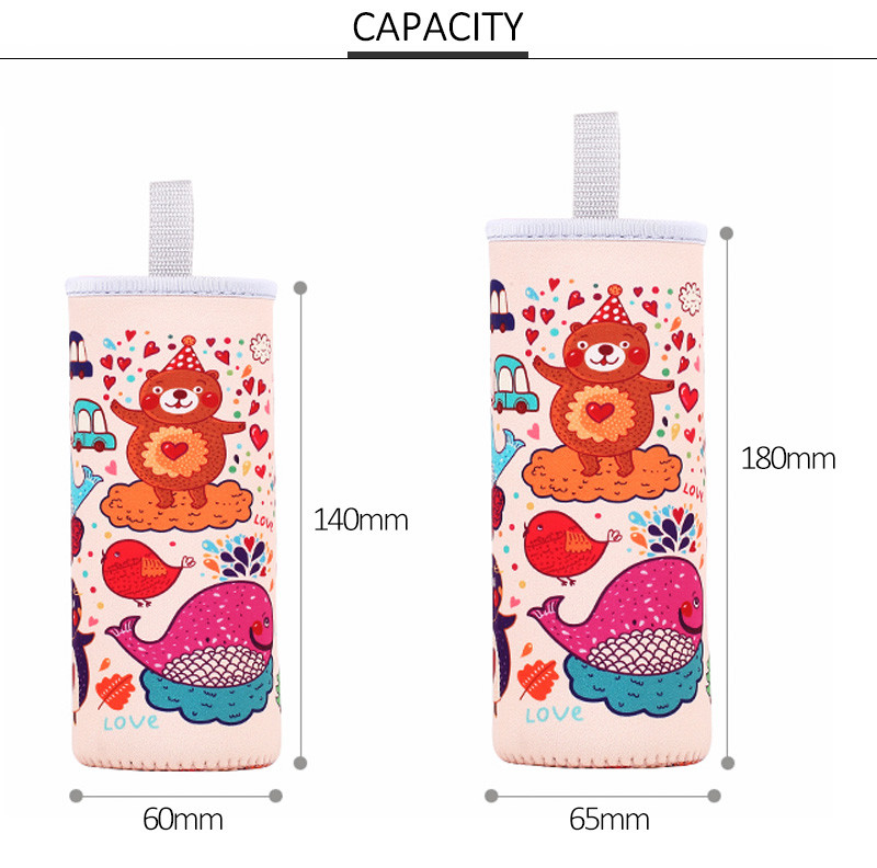 Reusable Portable L6CM Glass Water Bottle Sleeve