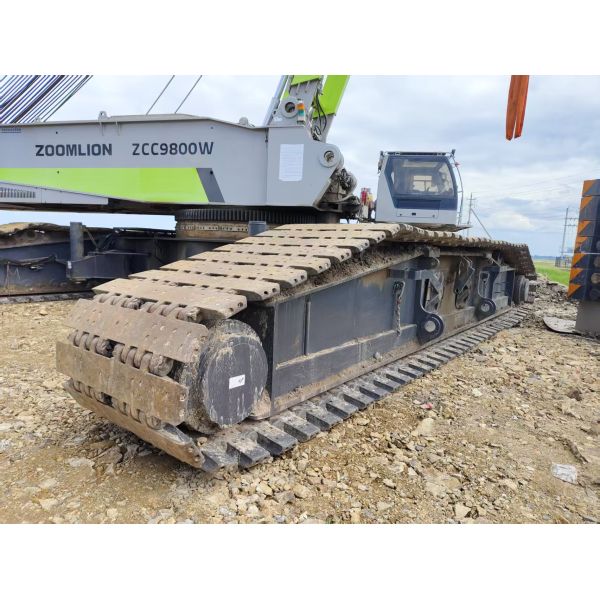2020 Zoomlion Used Crane, The ZCC9800, Has A Main Boom Of 159 Meters And A 7-Meter Boom, A 300-Ton Counterweight, And A Run Time Of 2041 Hours. It'S