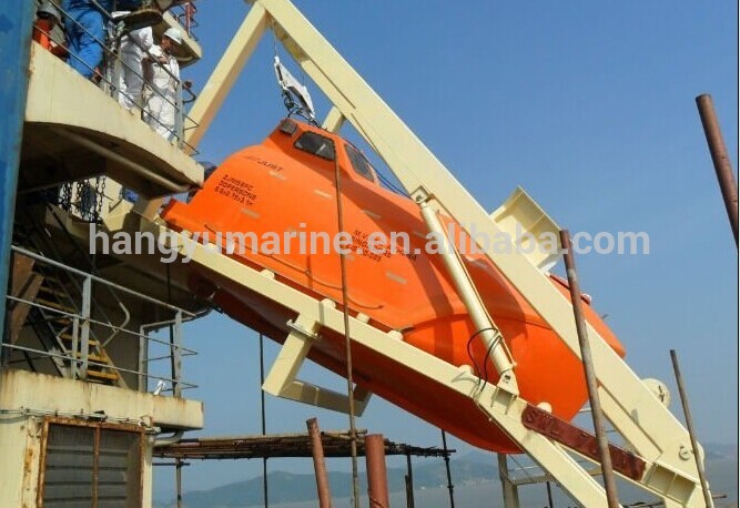 Marine Free Fall fiberglass Lifeboat for sale