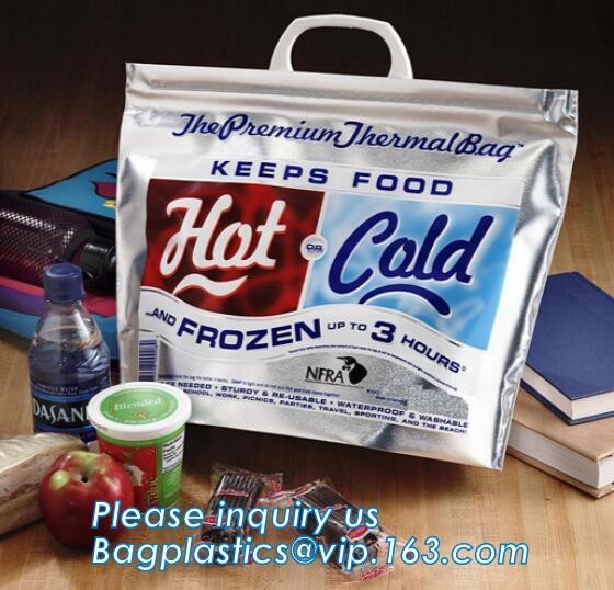 custom bulk waterproof large soft folding food delivery picnic lunch tote grocery cooler bag aluminum foil thermal bags