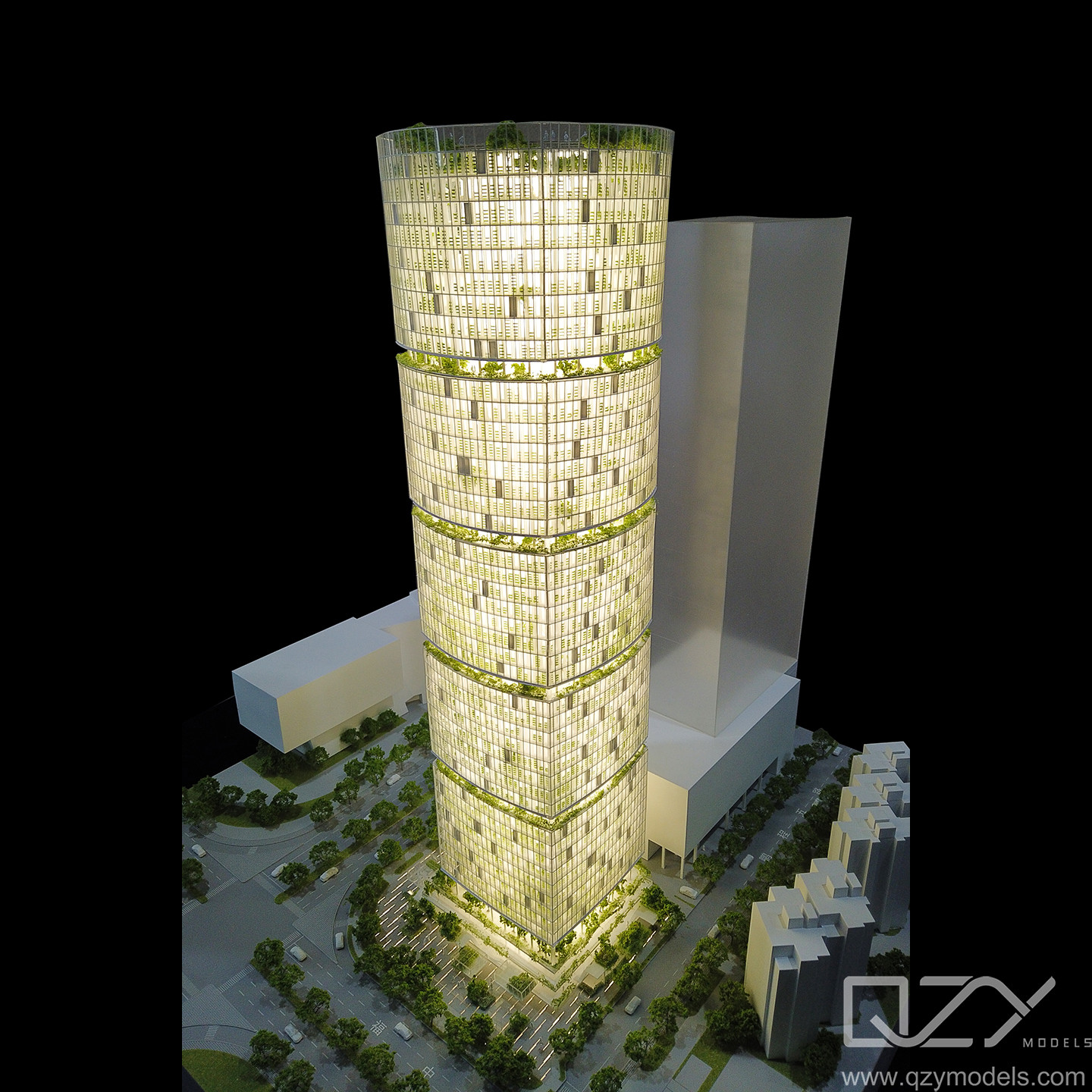 1:300 Skyscrapercity Model Architectural Maquette CARLO RATTI Wumart Building