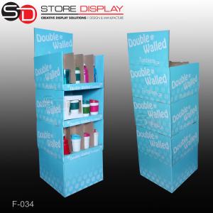 Buy cheap grocery store pop corrugated display stand for bottles product