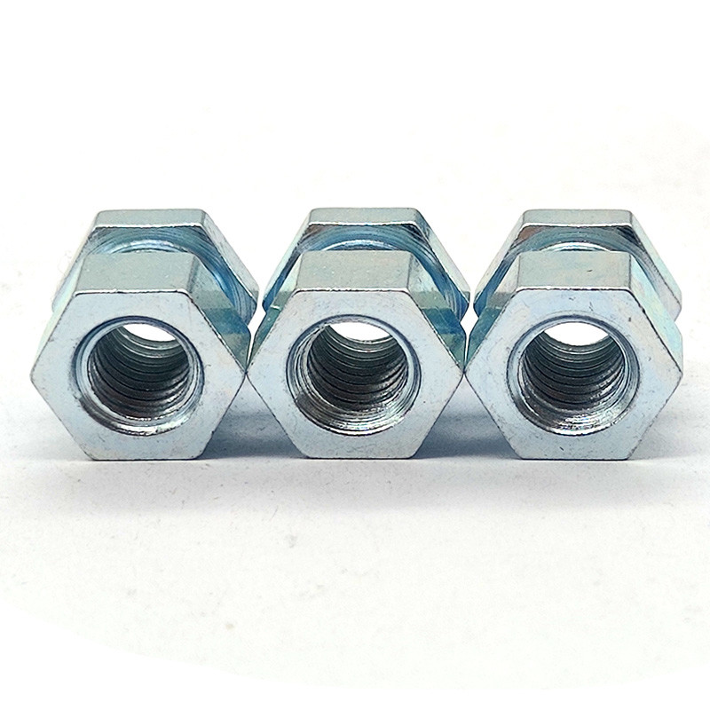 Customized Zinc Plated Nuts Electroplated Hexagon Head Nut Blue White