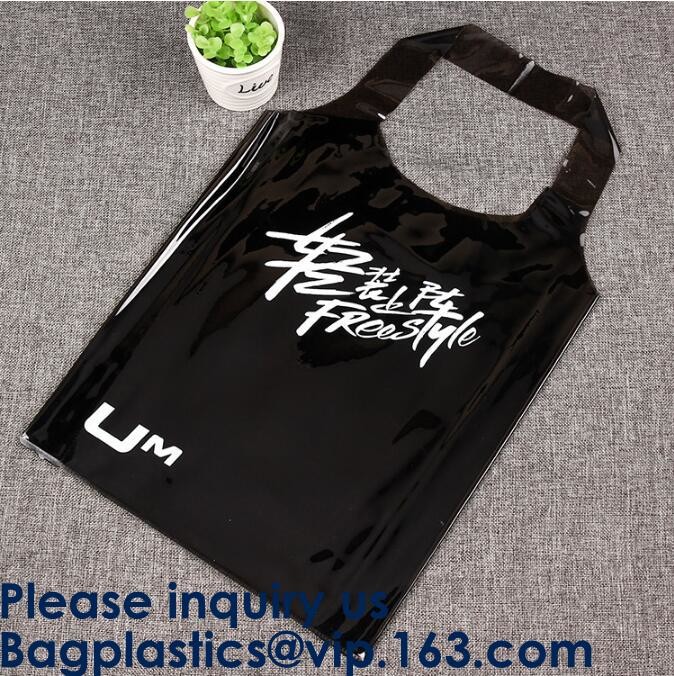 Promotional Pvc Shopping Bag Laser Tote Bag Handbag Waterproof Shopping Bag Glossy PVC Leather Bag PVC Woman Shopping Ba
