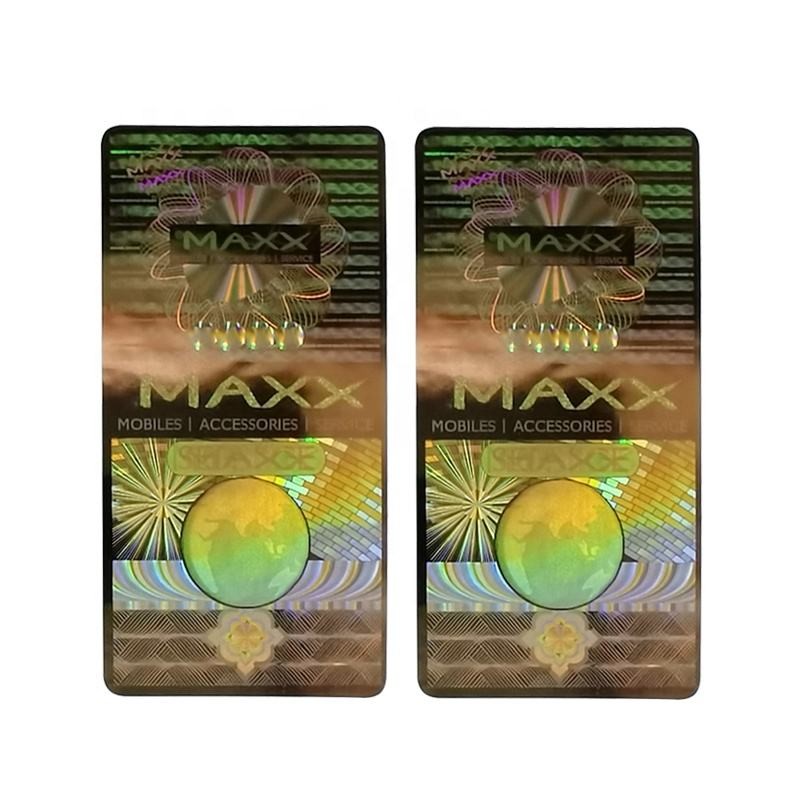 HX-69 Print Custom Security Stickers Anti Counterfeit Laser Label CE