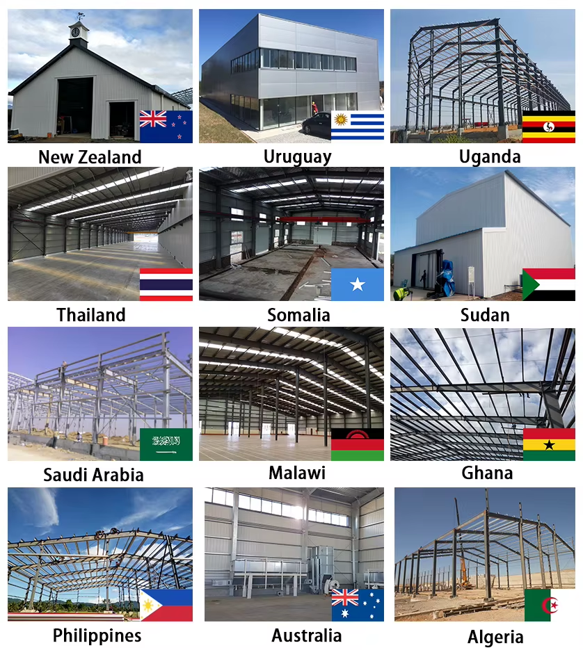 Low Cost Fabricated Customized Steel Structure Workshop Factory Plant