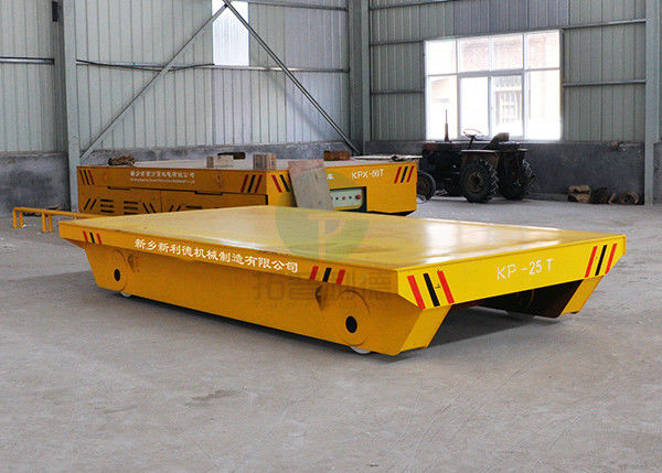 Towed Pallet Transfer Heavy Duty Rail Flatbed Carts Interbay Transfer Vehicle