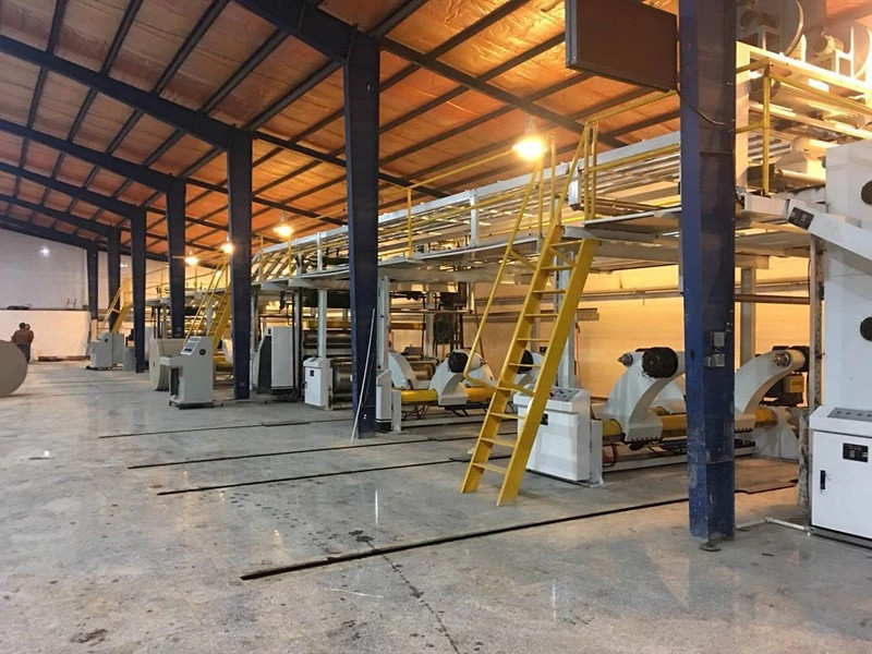 380V Cardboard Carton Production Line For Double Wall 3 5 7 Layer Corrugated Box