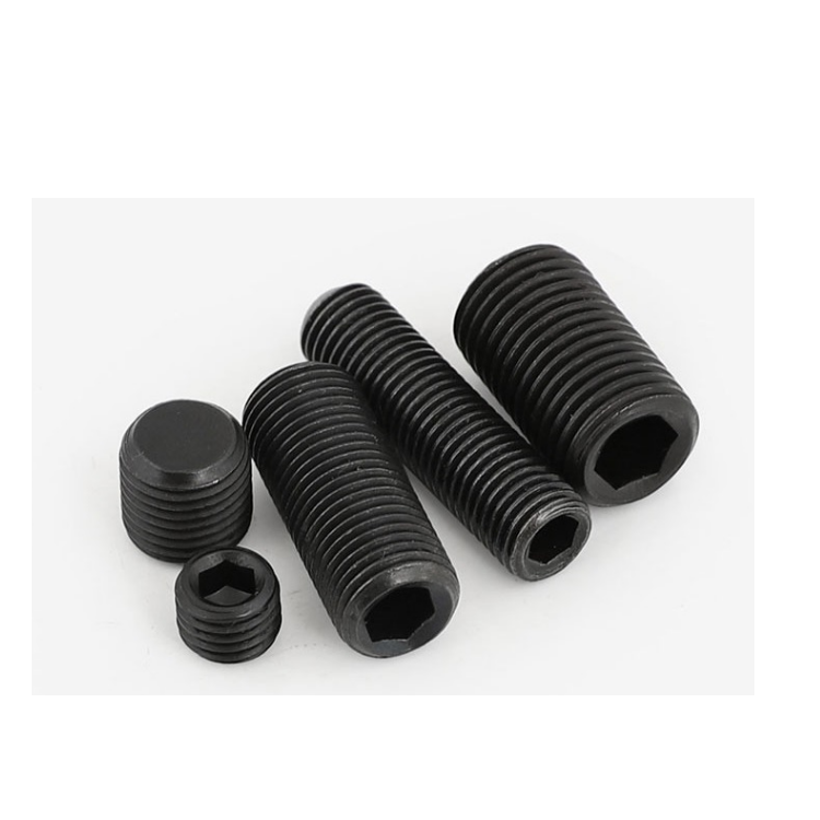 M4-M10 SS304 Metric Hexagon Socket Set Screws with Flat Point ISO 9001 2015 Certified