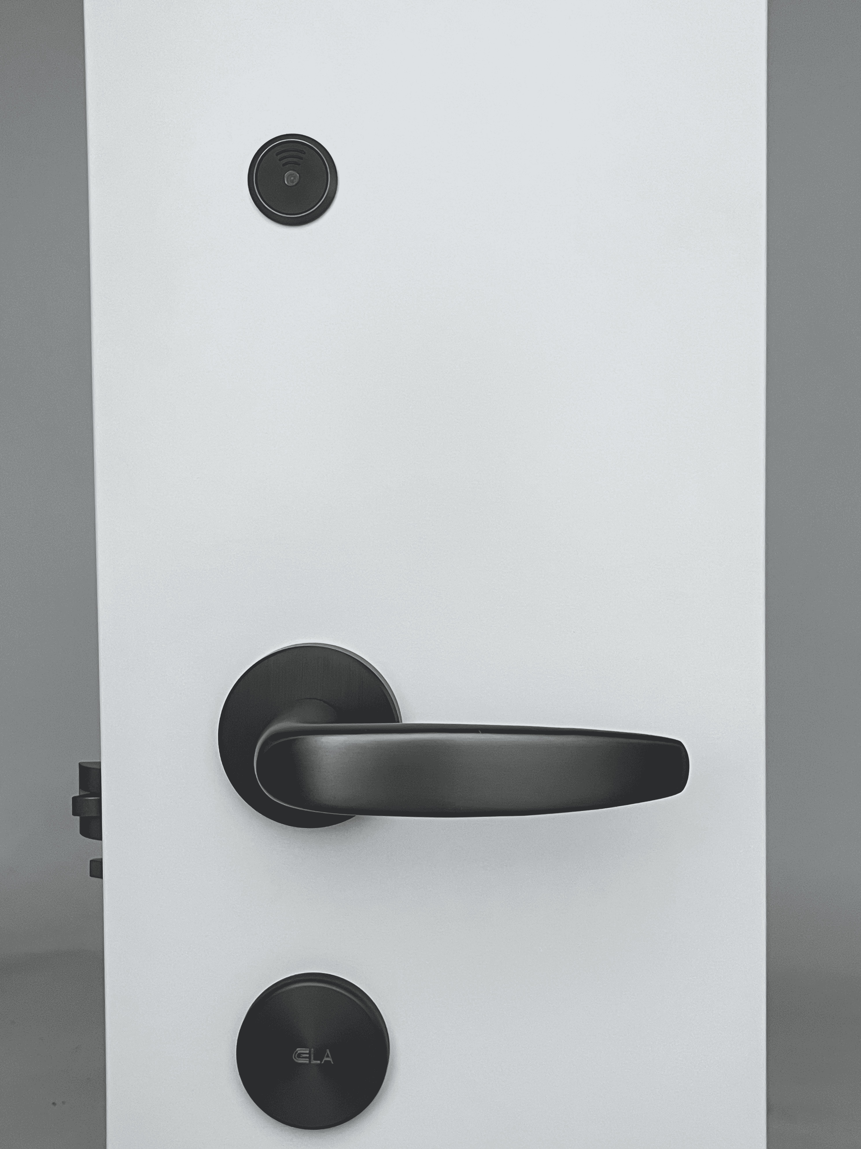 Stainless Steel RFID Hotel Lock Gray Smart Keyless Door Lock