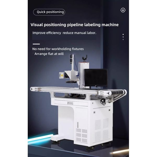 7000mm/s Visual Laser Marking Machine AC220V / 50Hz For Metal Plastic Leather