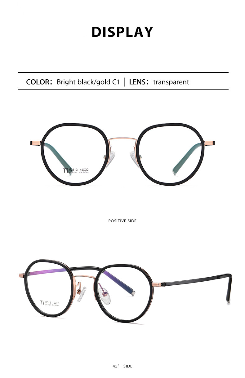 Multi layer coating Optical Eyeglasses Titanium Acetate Alloy For Eye Protection