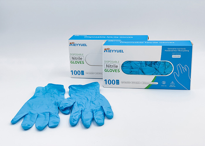 Disposable Nitrile Gloves With Ce And FDA Certifications / Free sample