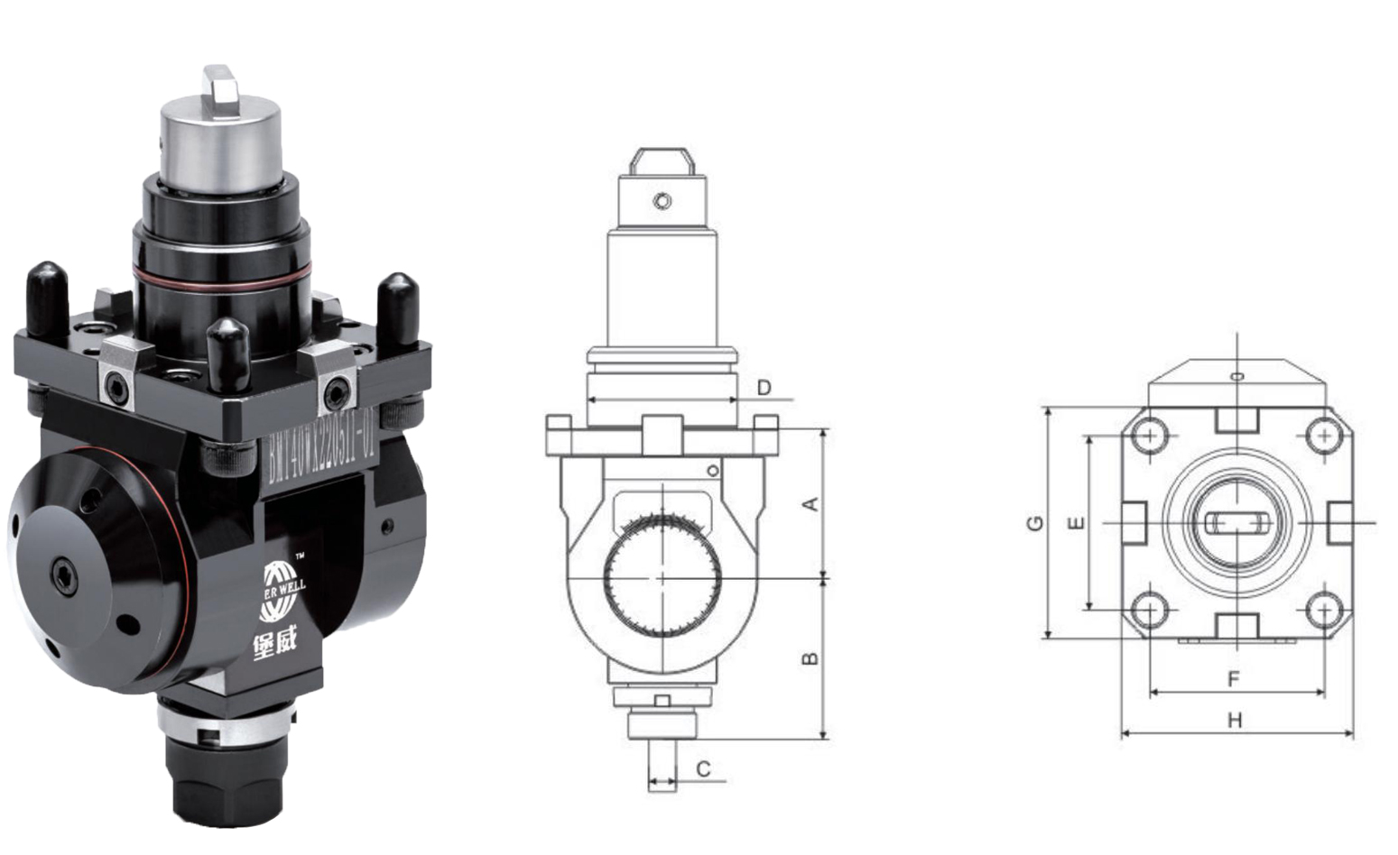 BMT High Accuracy Radial Live Tool Holder Lathe Live Tooling Holders