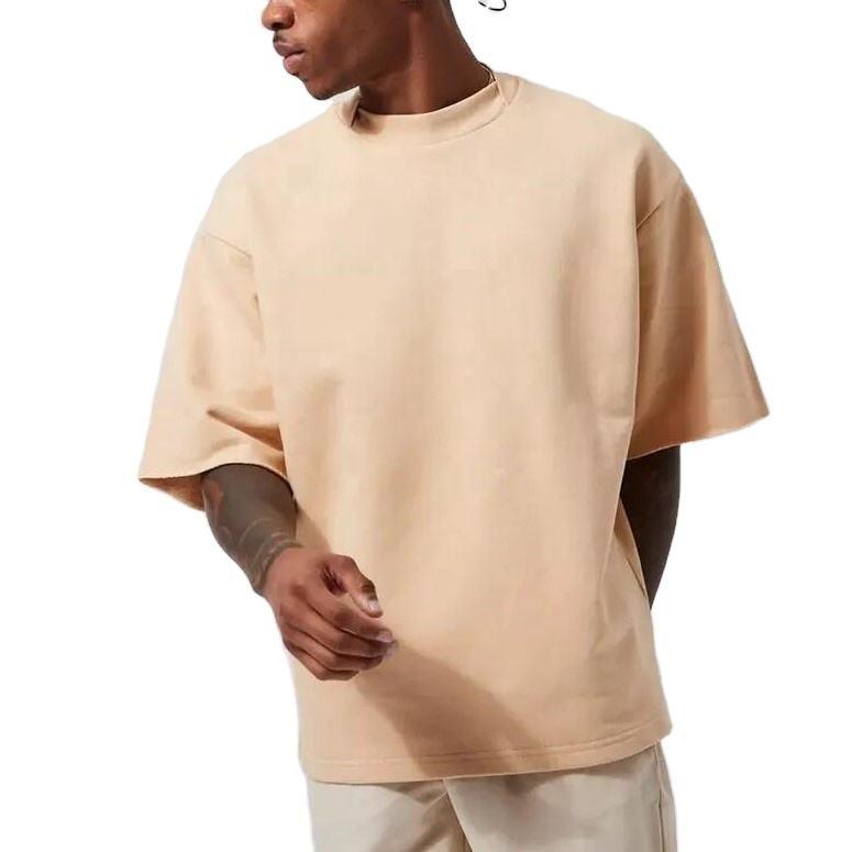 New Arrival Premium 260 GSM Customized T Shirt Cotton Spandex Oversized Heavyweight Short Sleeve Mens T Shirt