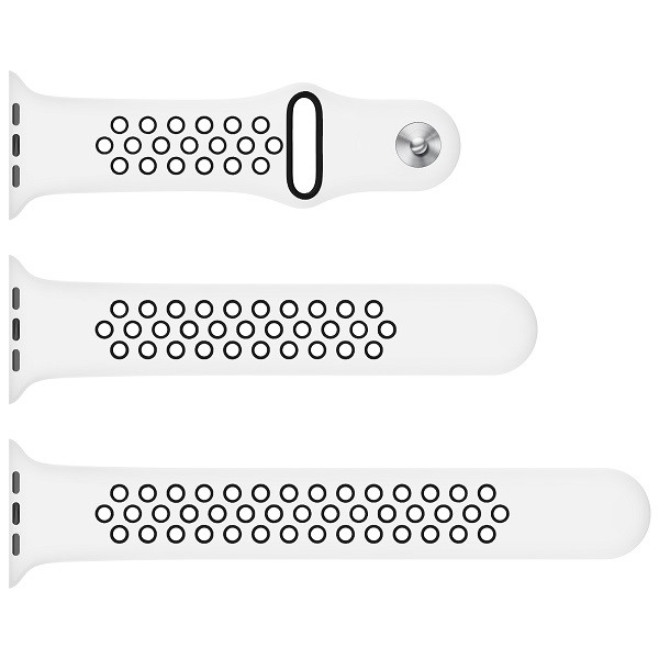 Sport Smartwatch Band Compatible With Apple Watch 38mm - 42mm Length Soft Silicone Material