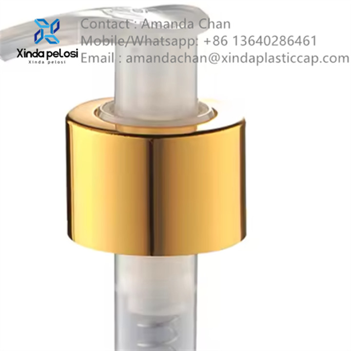 plastic foaming soap dispenser Liquid Aluminum Lotion Pump For Cosmetic Bottles